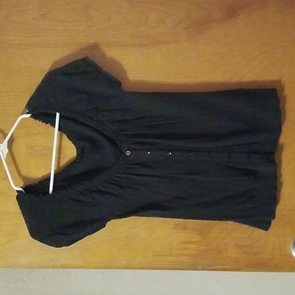 Black Summer Crochet Like Sweater Size Small: B